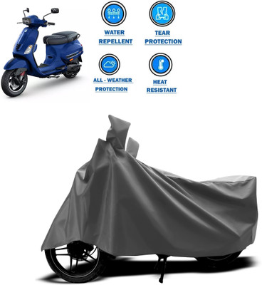 CODOKI Two Wheeler Cover for Piaggio(Vespa SXL 150, Grey)