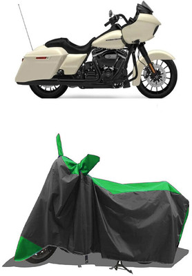 SUGASHRI Waterproof Two Wheeler Cover for Harley Davidson(Street Glide Special, Green, Black)