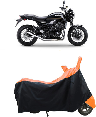 Coxtor Waterproof Two Wheeler Cover for Kawasaki(Z900RS BS6, Orange)