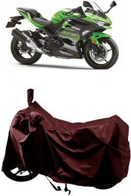 SUGASHRI Waterproof Two Wheeler Cover for Kawasaki(Ninja 400, Maroon)