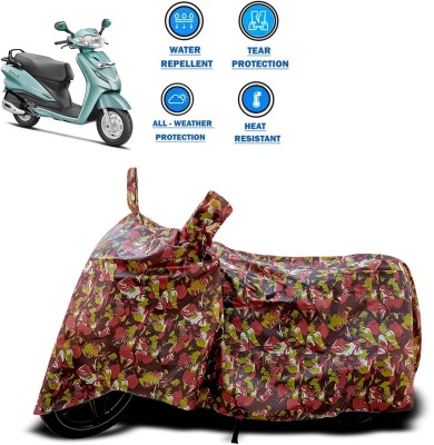 CODOKI Waterproof Two Wheeler Cover for Hero(Duet, Red)