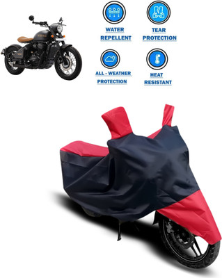 GOSHIV-car and bike accessories Two Wheeler Cover for JAWA(Red)