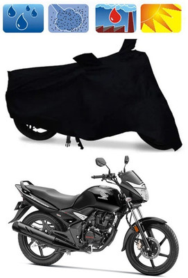 Mdstar Waterproof Two Wheeler Cover for Honda(Unicorn Dazzler, Black)