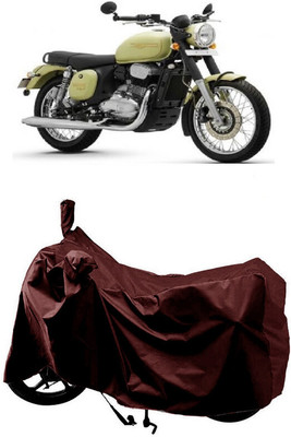 SUGASHRI Waterproof Two Wheeler Cover for JAWA(42, Maroon)
