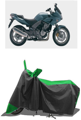 SUGASHRI Waterproof Two Wheeler Cover for Honda(CBF 1000, Green, Black)