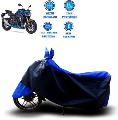 PAGORA Two Wheeler Cover for Suzuki(GSX, Blue)