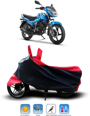 SK AUTO Two Wheeler Cover for TVS(Victor, Red)