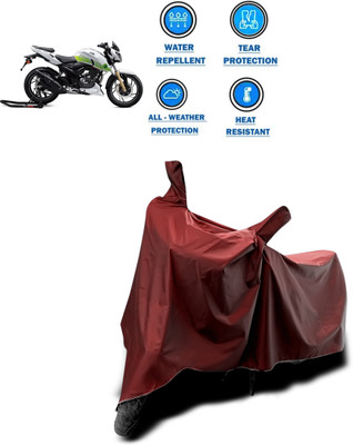 CODOKI Waterproof Two Wheeler Cover for TVS(Apache RTR 200 Fi E100, Maroon)