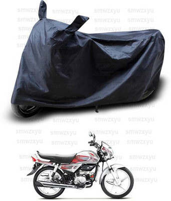 SK AUTO Waterproof Two Wheeler Cover for Hero(HF Deluxe BS6, Black)