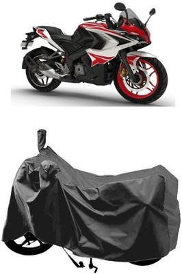 SUGASHRI Waterproof Two Wheeler Cover for Bajaj(Pulsar RS200 BS6, Grey)
