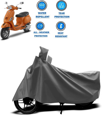 CODOKI Two Wheeler Cover for Piaggio(Vespa SXL 125, Grey)