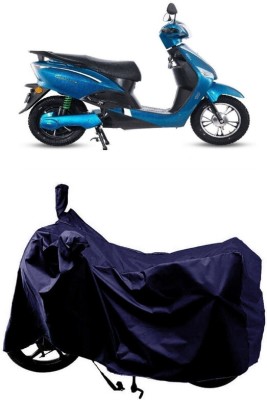 SUGASHRI Waterproof Two Wheeler Cover for Hero(Electric Optima Plus BS6, Blue)