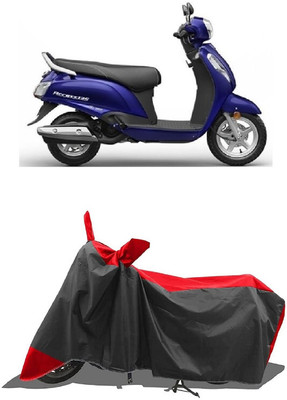 SUGASHRI Waterproof Two Wheeler Cover for Suzuki(New Access 125, Red, Black)