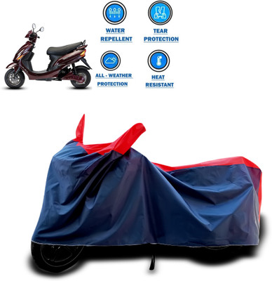 CODOKI Two Wheeler Cover for Hero(Electric Wave Dx, Red)