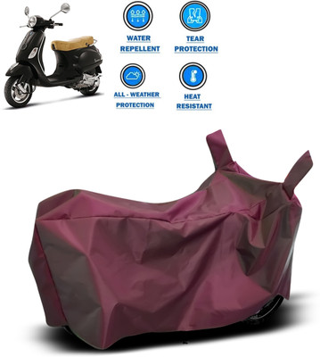 CODOKI Waterproof Two Wheeler Cover for Piaggio(Vespa LX, Maroon)