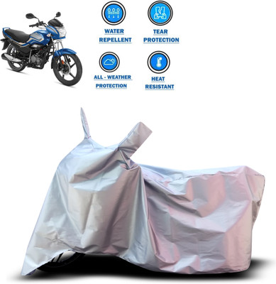 CODOKI Two Wheeler Cover for Hero(MotoCorp Super Splendor, Silver)