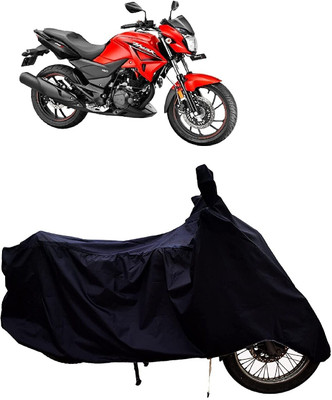SK AUTO Two Wheeler Cover for Hero(Hunk, Black)