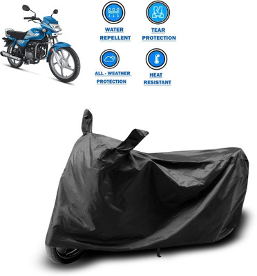CODOKI Two Wheeler Cover for Hero(HF Deluxe Eco, Black)