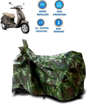 CODOKI Two Wheeler Cover for Piaggio(Vespa VXL, Green)