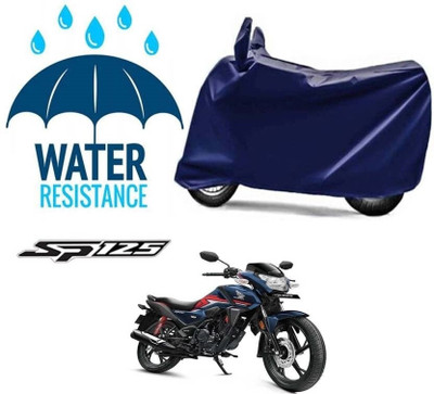 SK AUTO Two Wheeler Cover for Honda(SP125, Blue)