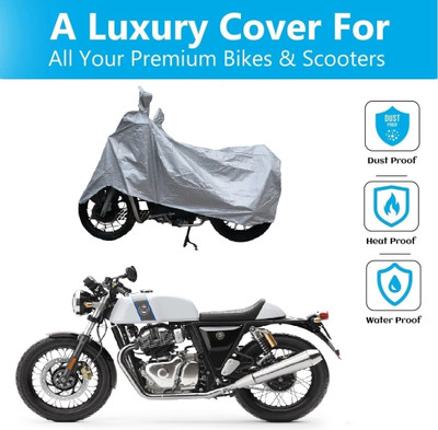 OPZET INDIA Waterproof Two Wheeler Cover for Royal Enfield(Bullet 500, Silver)