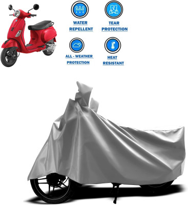 PAGORA Two Wheeler Cover for Vespa(Urban Club, Silver)