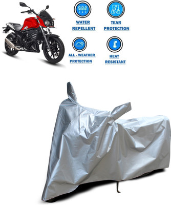 CODOKI Two Wheeler Cover for Mahindra(Mojo UT 300, Silver)