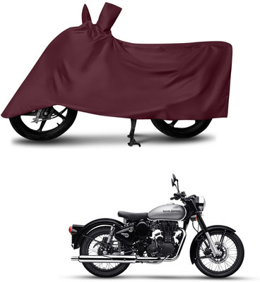 SK AUTO Two Wheeler Cover for Royal Enfield(Bullet 350, Maroon)