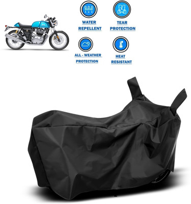 PAGORA Two Wheeler Cover for Royal Enfield(Continental GT, Black)