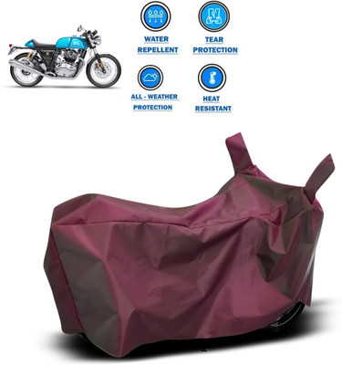 PAGORA Waterproof Two Wheeler Cover for Royal Enfield(Continental GT, Maroon)