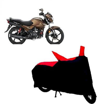 SK AUTO Two Wheeler Cover for Hero(Glamour FI, Red, Black)