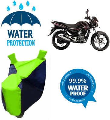 Mdstar Waterproof Two Wheeler Cover for Bajaj(Discover 125 DTS-i, Multicolor)