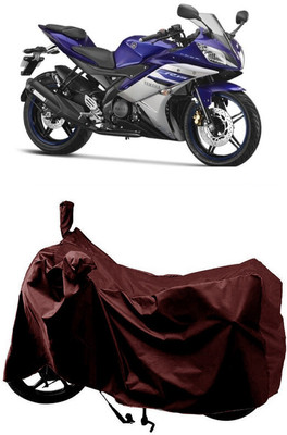 SUGASHRI Waterproof Two Wheeler Cover for Yamaha(YZF R15 Ver 2.0, Maroon)