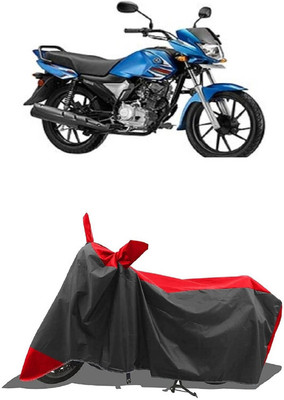 SUGASHRI Waterproof Two Wheeler Cover for Yamaha(Saluto RX, Red, Black)