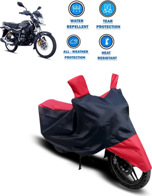 PAGORA Two Wheeler Cover for Bajaj(Platina 110 H-Gear, Red)