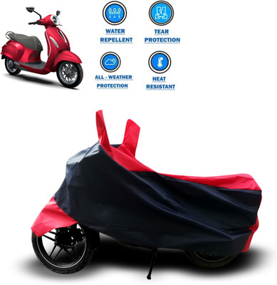 PAGORA Two Wheeler Cover for Bajaj(Chetak, Red)