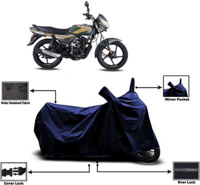 SK AUTO Two Wheeler Cover for Bajaj(CT100, Blue)