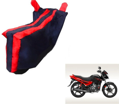 SK AUTO Two Wheeler Cover for Hero(Glamour, Black, Red)