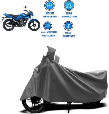 CODOKI Two Wheeler Cover for Bajaj(XCD 125cc, Grey)