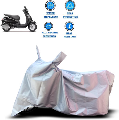 CODOKI Two Wheeler Cover for Suzuki(Access, Silver)