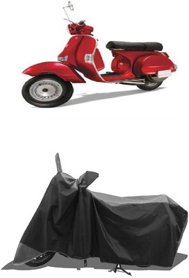 SUGASHRI Waterproof Two Wheeler Cover for LML(Star Euro 200, Grey, Black)