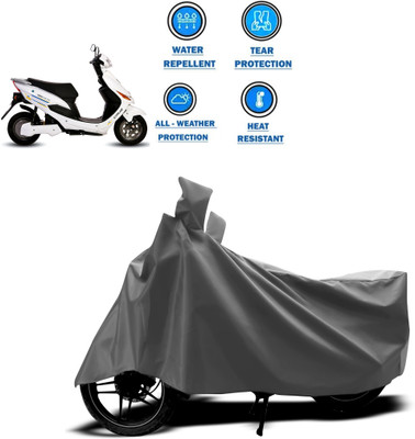 PAGORA Two Wheeler Cover for Hero(Electric Cruz, Grey)