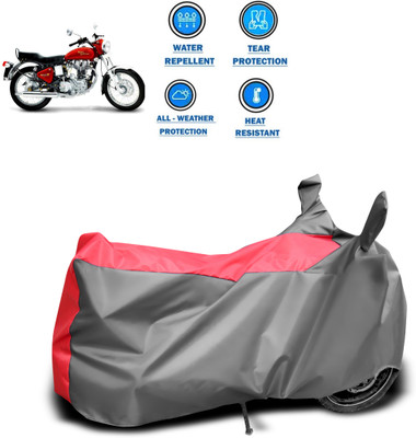 CODOKI Two Wheeler Cover for Royal Enfield(Electra 5S, Grey)