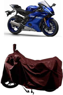 SUGASHRI Waterproof Two Wheeler Cover for Yamaha(YZF R25, Maroon)
