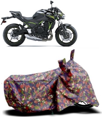 SUGASHRI Waterproof Two Wheeler Cover for Kawasaki(Z650 BS6, Multicolor)