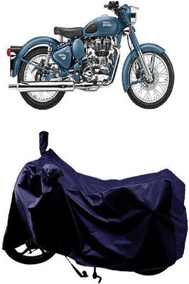 SUGASHRI Waterproof Two Wheeler Cover for Royal Enfield(Classic Squadron BS6, Blue)