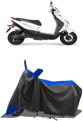 SUGASHRI Waterproof Two Wheeler Cover for Ampere(Reo Elite BS6, Blue, Black)