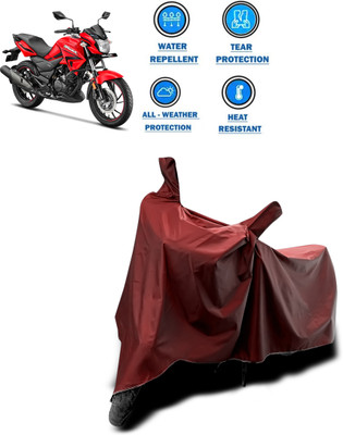 CODOKI Waterproof Two Wheeler Cover for Hero(Hunk, Maroon)