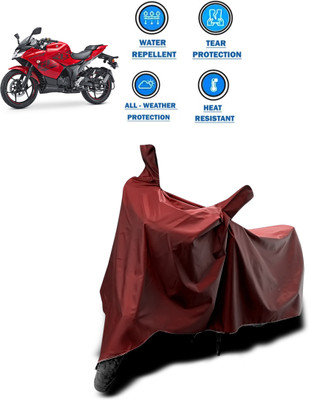 PAGORA Waterproof Two Wheeler Cover for Suzuki(Gixxer SF, Maroon)
