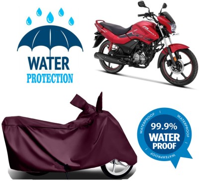 Mdstar Waterproof Two Wheeler Cover for Hero(Passion Pro i3S, Maroon)